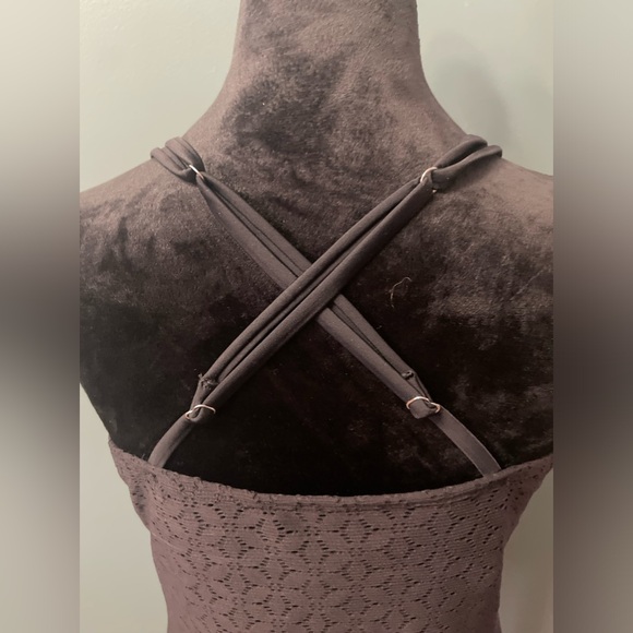 Scoop Neck Crochet Tankini - Picture 5 of 7